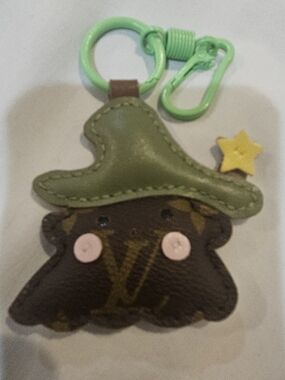 Cloud Ghost - Upcycled Keychain Bag Charm